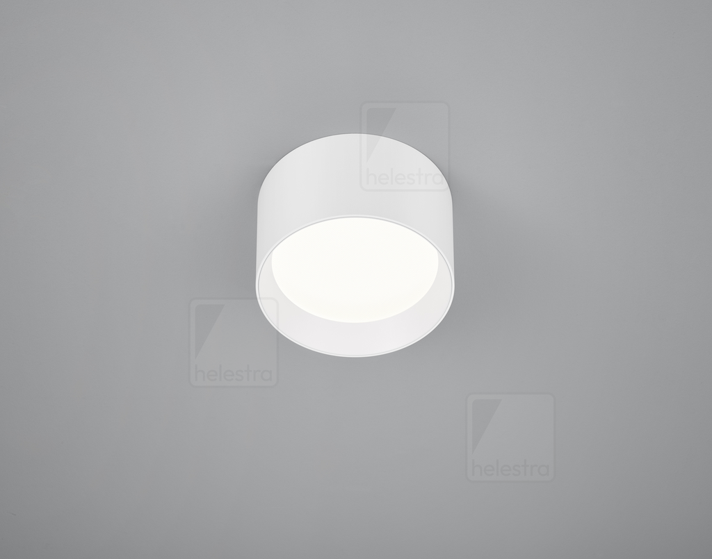 Helestra Plafonnier ENIO rond IP20, blanc dimmable, 12.00 W