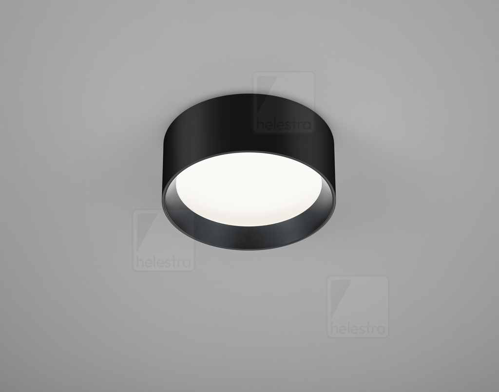 [HEL-15/2216.22-22] Helestra Plafonnier ENIO rond IP20, noir dimmable, 16 W