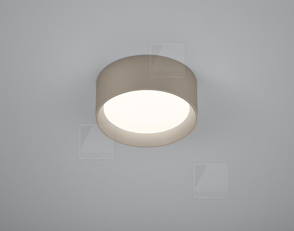 [HEL-15/2216.70] Helestra Ceiling luminaire ENIO round IP20, coffee brown dimmable, 16 W