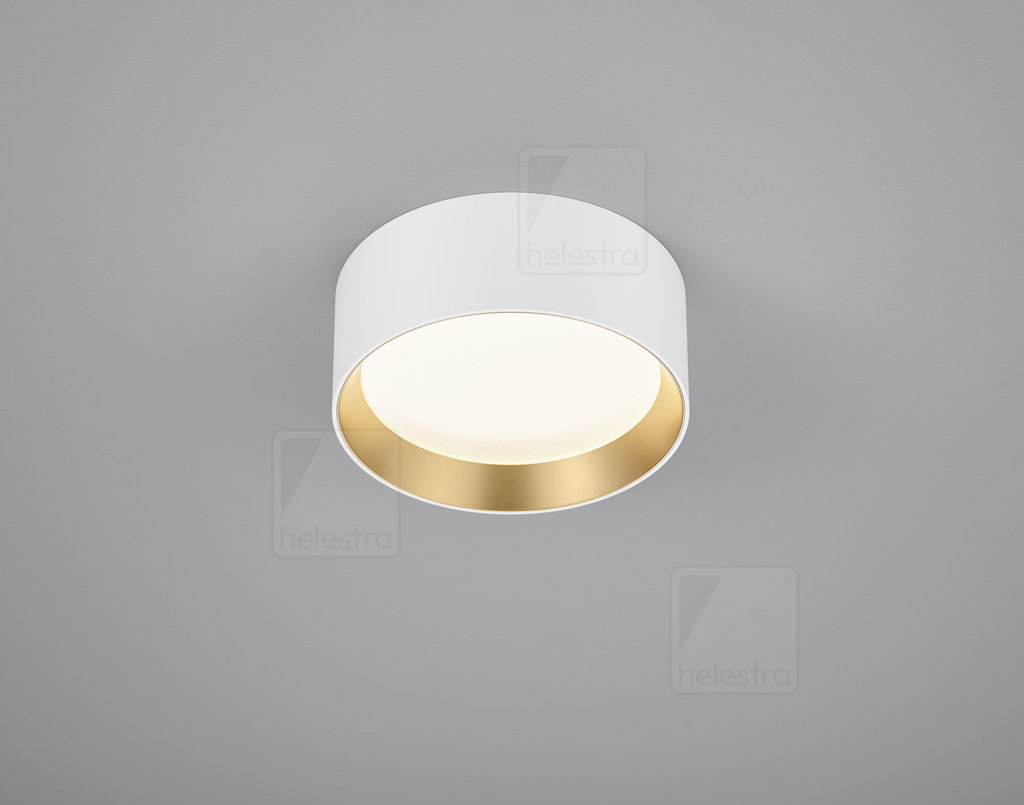[HEL-15/2216.07-09] Helestra Ceiling luminaire ENIO round IP20, gold, white dimmable, 16 W
