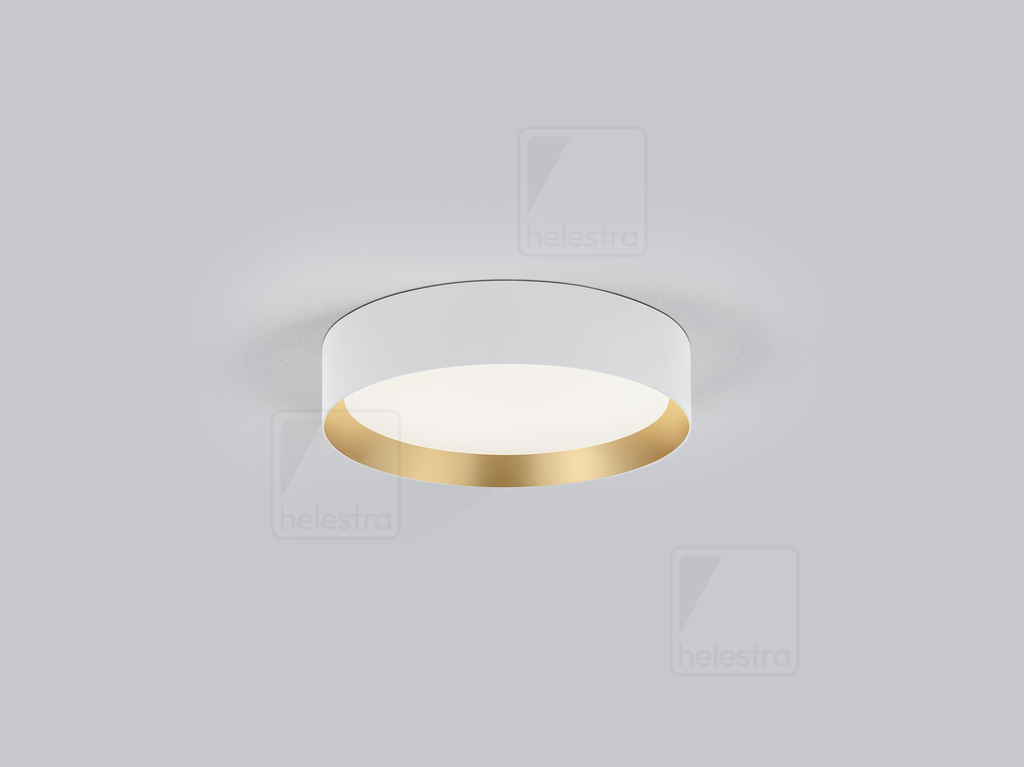 [HEL-15/2415.07-09] Helestra Ceiling luminaire ENIO round IP20, gold, white dimmable, 28 W