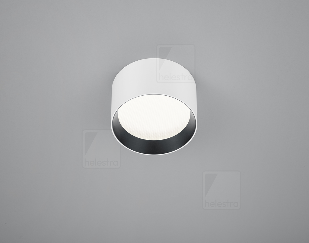 [HEL-15/2215.07-22] Helestra Ceiling luminaire ENIO round IP20, black, white dimmable (HEL-15/2215.07-22)