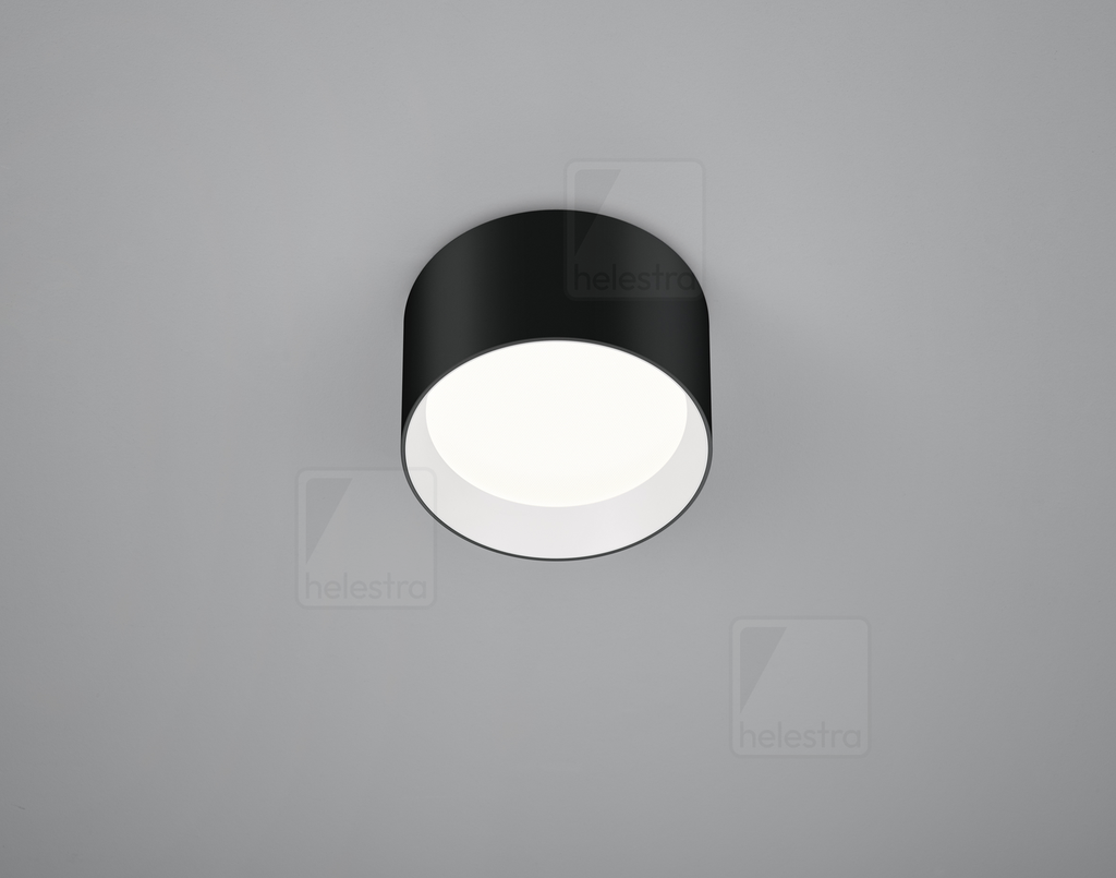 [HEL-15/2215.22-07] Helestra Plafonnier ENIO rond IP20, noir, blanc dimmable (HEL-15/2215.22-07)