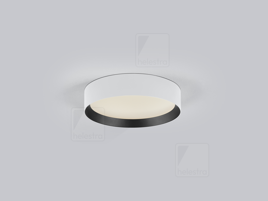 [HEL-15/2415.07-22] Helestra Ceiling luminaire ENIO round IP20, black, white dimmable (HEL-15/2415.07-22)