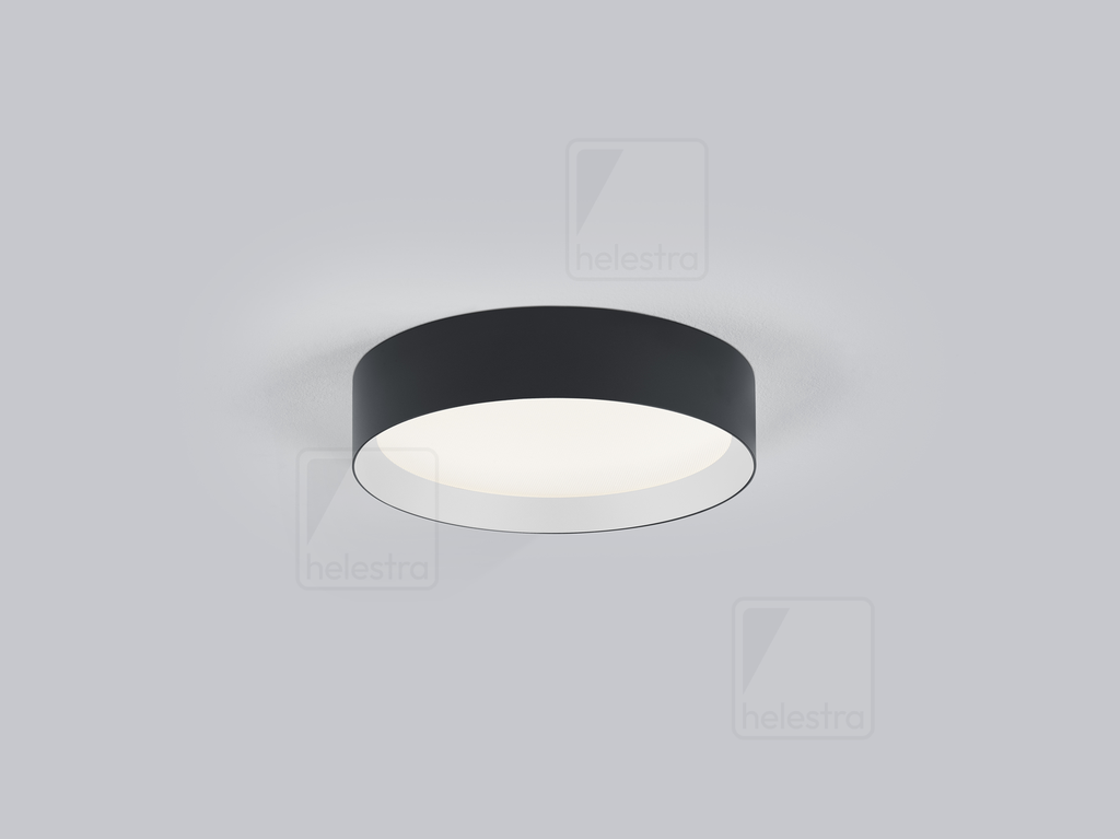 [HEL-15/2415.22-07] Helestra Plafonnier ENIO rond IP20, noir, blanc dimmable (HEL-15/2415.22-07)