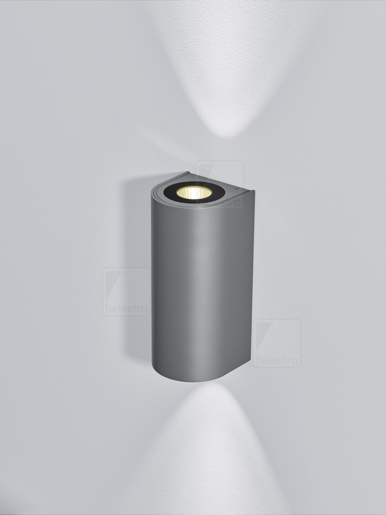 [HEL-A282305.93] Helestra Applique d'extérieur BICA WALL haut / bas, sans abat-jour, commutable graphite
