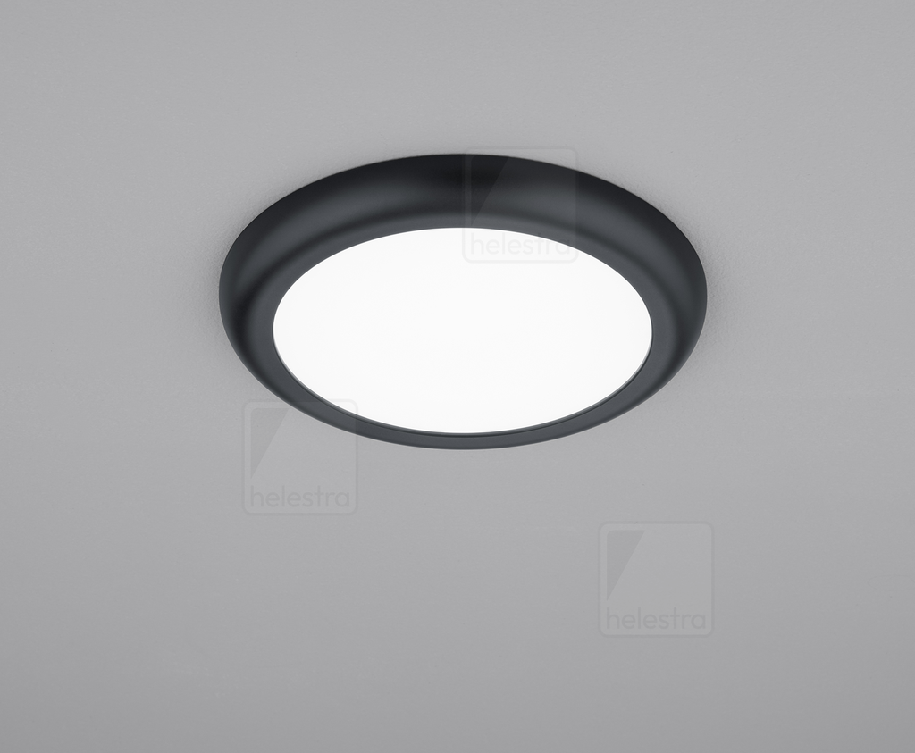[HEL-15/2301.22] Helestra Encastré de plafond TAMO rond, CCT Switch IP54, noir mat