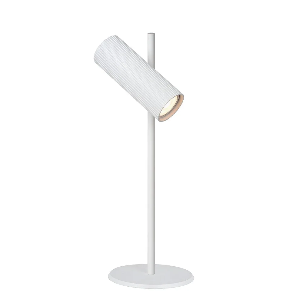 [LUC-09539/01/31] Lucide Lampada da tavolo CLUBS cilindrica GU10 IP20 (bianco)