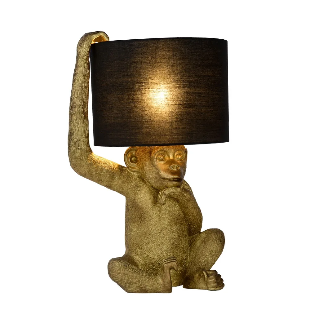 Lucide Lampada da tavolo EXTRAVAGANZA CHIMP E14 IP20, oro, nero