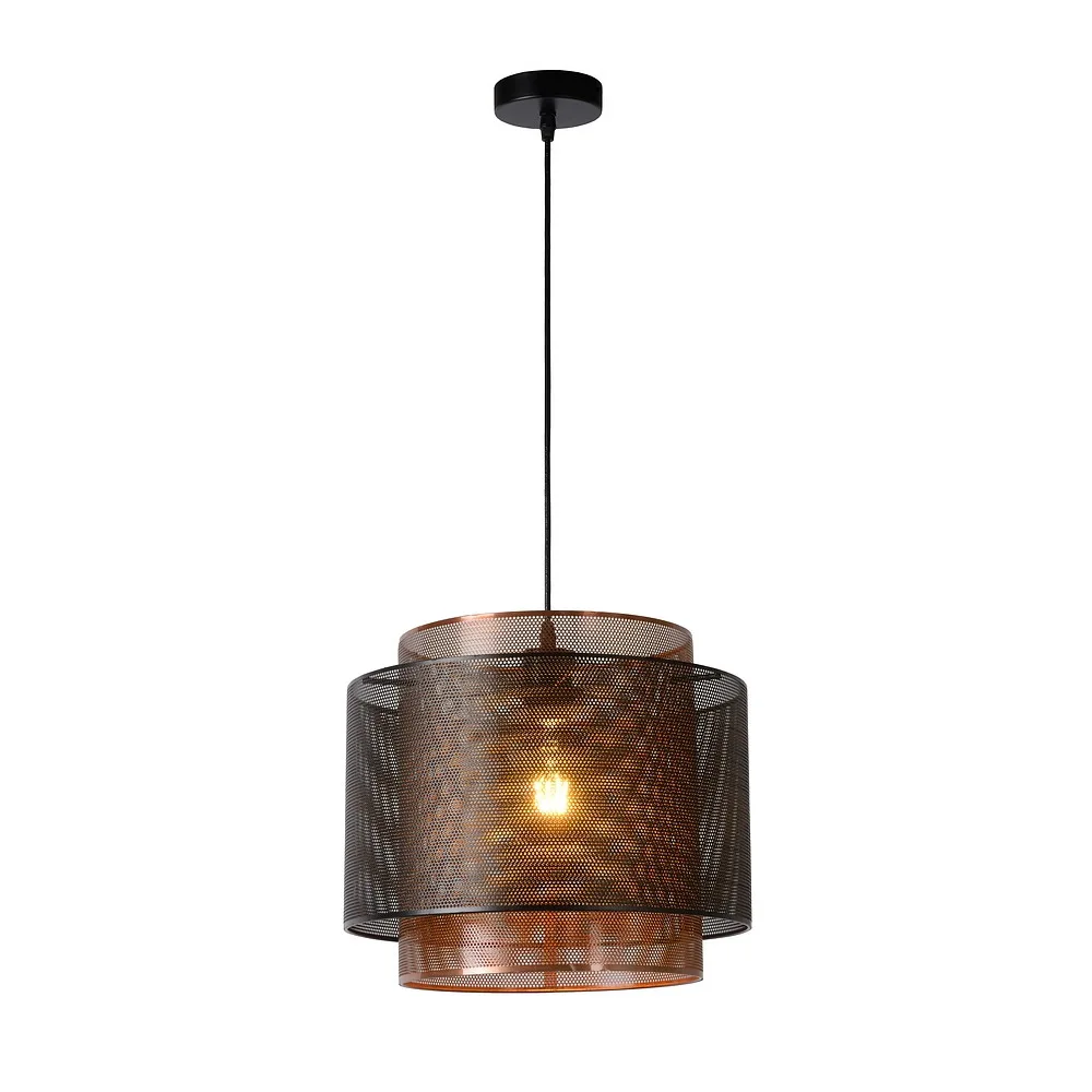 [LUC-02404/01/30] Lucide Lampada a sospensione ORRIN cilindrica E27 IP20, nero dimmerabile