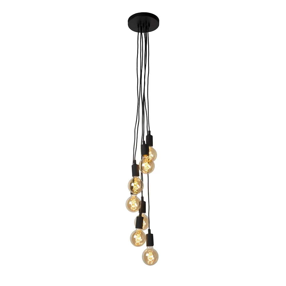 [LUC-08408/07/30] Lucide Lampada a sospensione FIX E27 IP20, nero dimmerabile