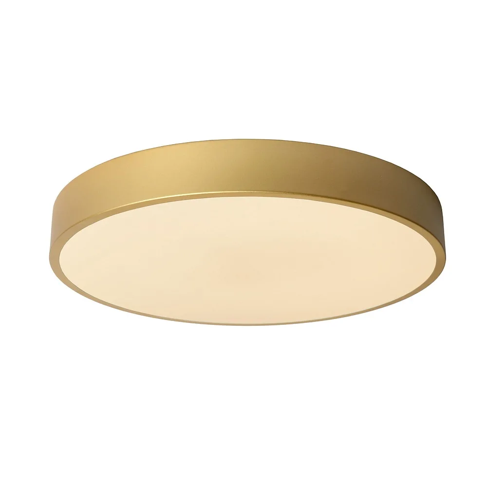 Lucide Ceiling luminaire UNAR LED round IP20, gold matt, brass, opal dimmable, 1680 lm