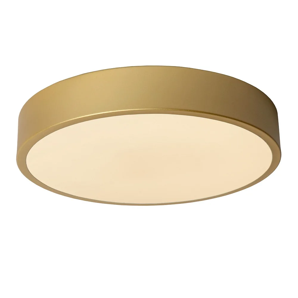 [LUC-79185/30/02] Lucide Plafoniera UNAR LED rotondo IP20, oro opaco, ottone, opale dimmerabile, 1260 lm