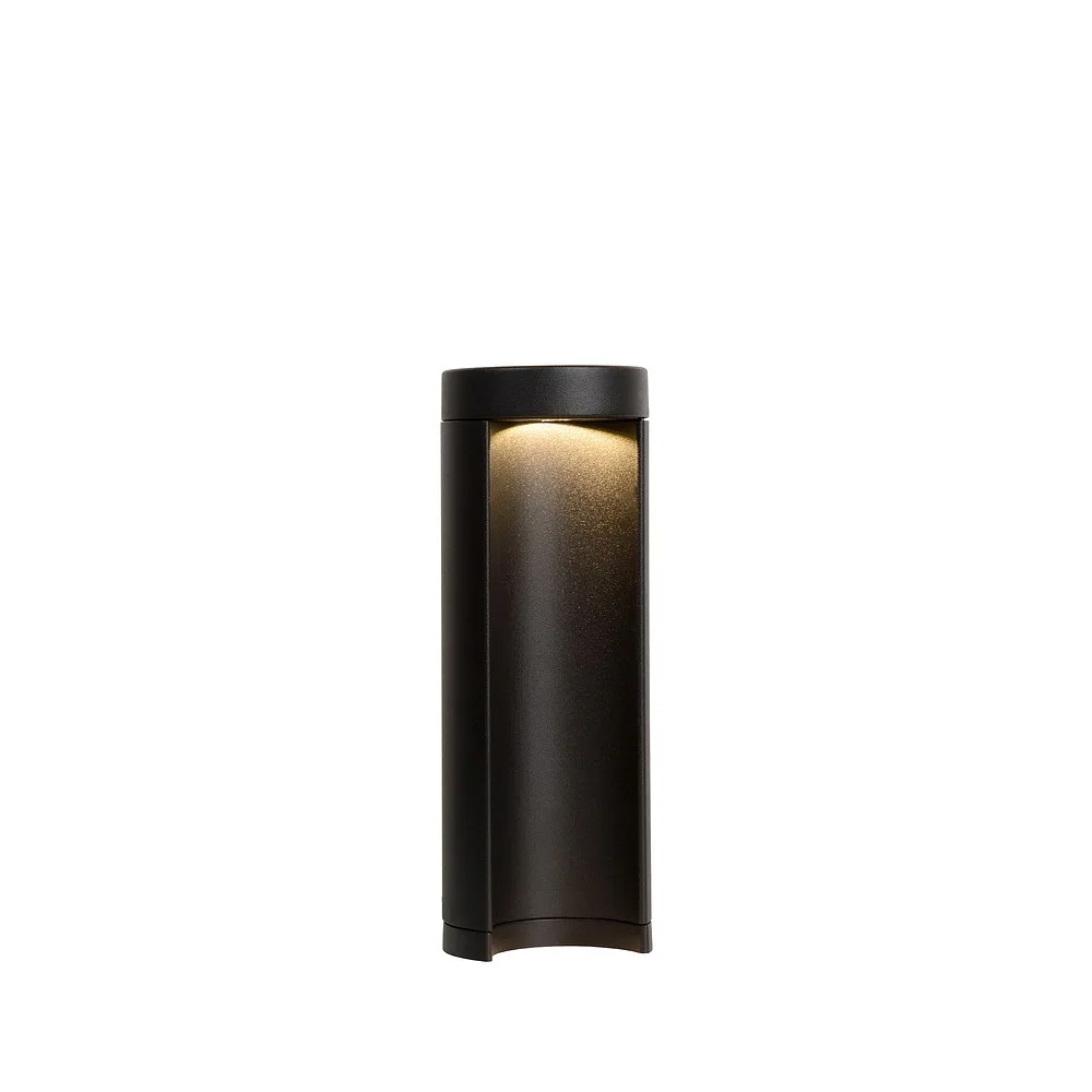 [LUC-27874/25/30] Lucide Borne lumineuse COMBO LED cylindrique IP54, noir, Ø∕ L∕ W∕ H: 9∕ 9∕ 9∕ 25 cm