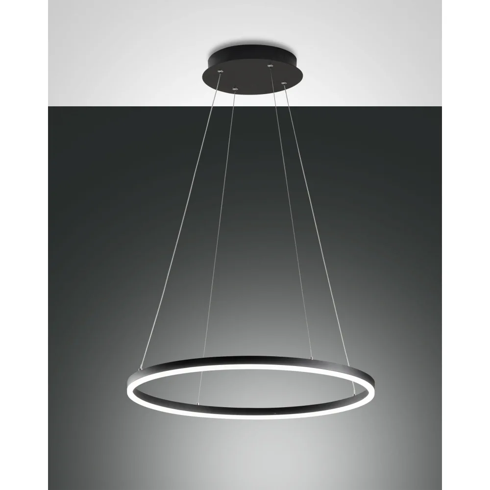 [FAB-3508-40-101] Fabas Luce LED Pendant luminaire GIOTTO, 2x 18W, 3000K, 3240lm, IP20 (satined black)