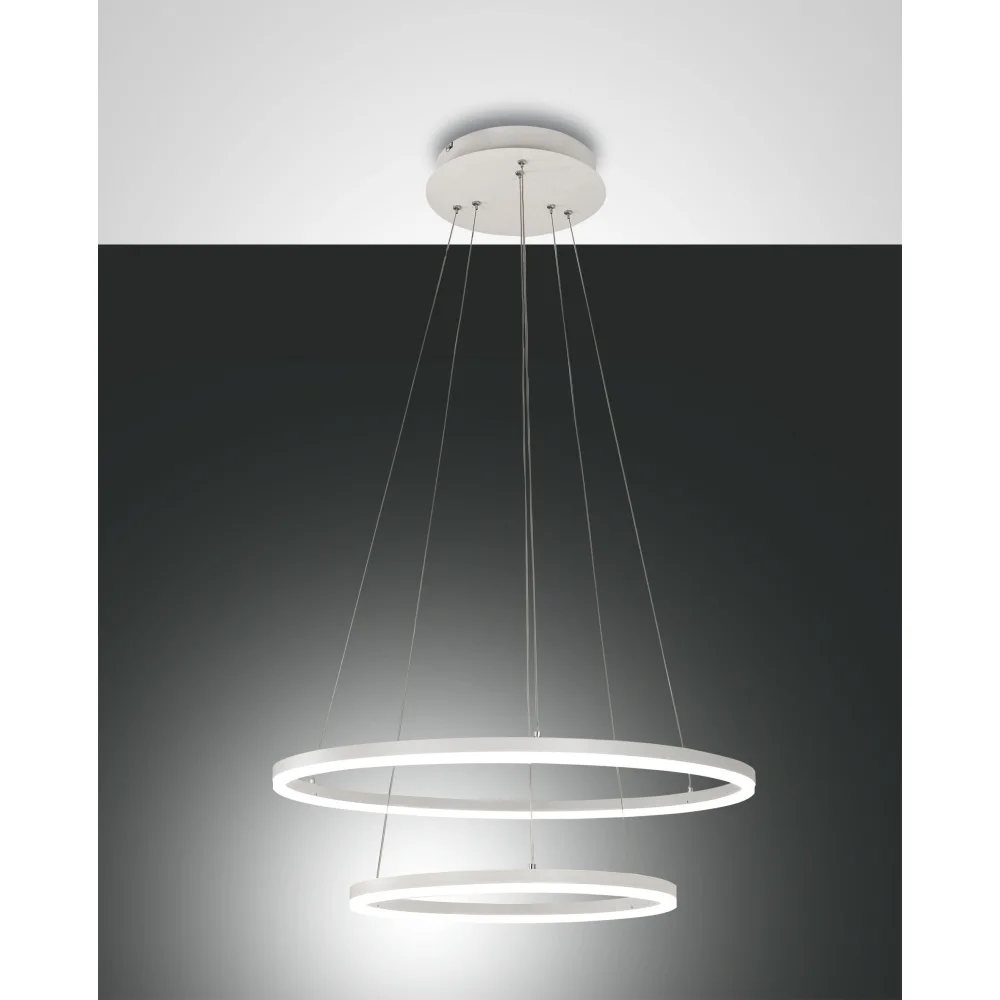 [FAB-3508-45-102] Fabas Luce LED Pendelleuchte GIOTTO, 1x 52W, 3000K, 5320lm, IP20 (Weiß)