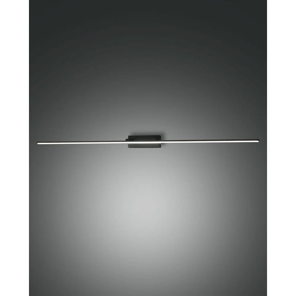 [FAB-3361-29-101] Fabas Luce Mirror luminaire NALA 1095MM down, square, switchable, arched IP44 (black)