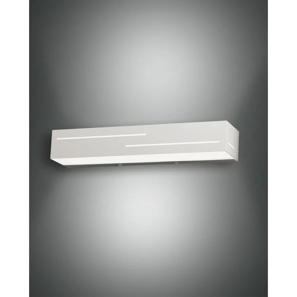 Fabas Luce LED Wall luminaire BANNY, 2x 9W, 3000K, 1700lm, IP20 – white white matt