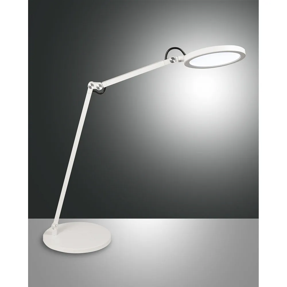 Fabas Luce Lampada da tavolo LED REGINA, 1x 9W, 2700-5000K, 795lm, IP20, bianco