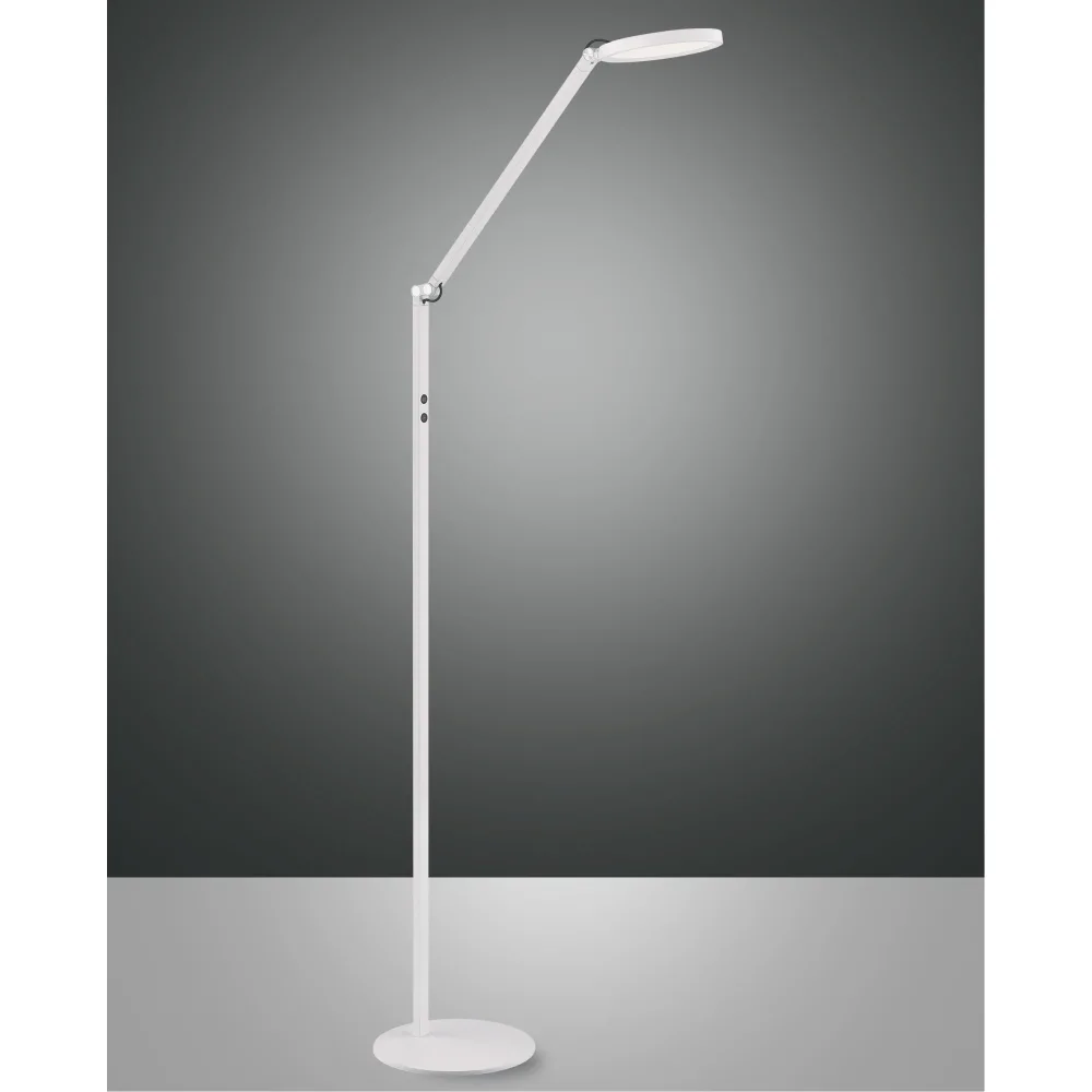 [FAB-3551-11-102] Fabas Luce Lampadaire LED REGINA Liseuse, 1x 9W, 2700-5000K, 1000lm, IP20, blanc