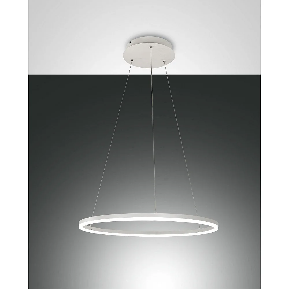 [FAB-3508-40-102-01] Fabas Luce LED Pendant luminaire GIOTTO, incl. Smartluce, 2x 18W, 3000K, 3240lm, IP20, white
