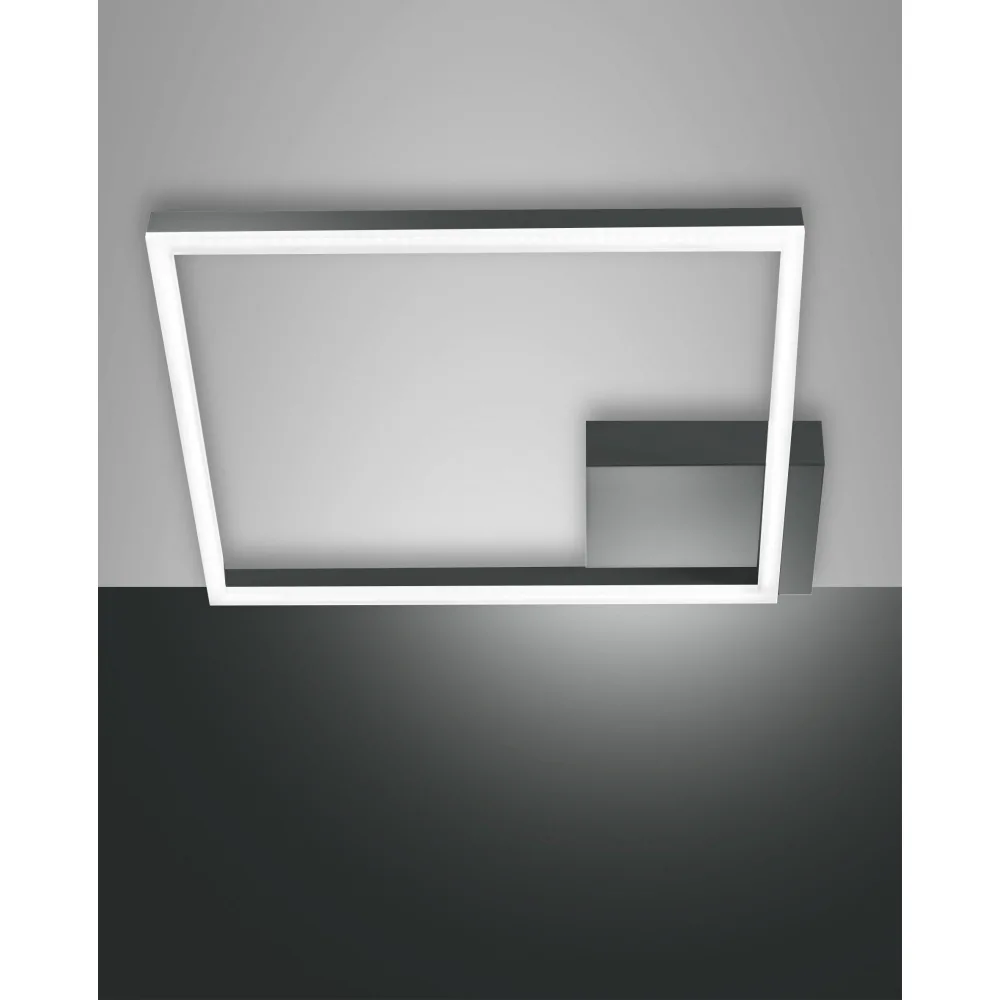 [FAB-3394-61-282] Fabas Luce LED Deckenleuchte BARD, 1x 39W, 3000K, 3510lm, IP20, anthrazit