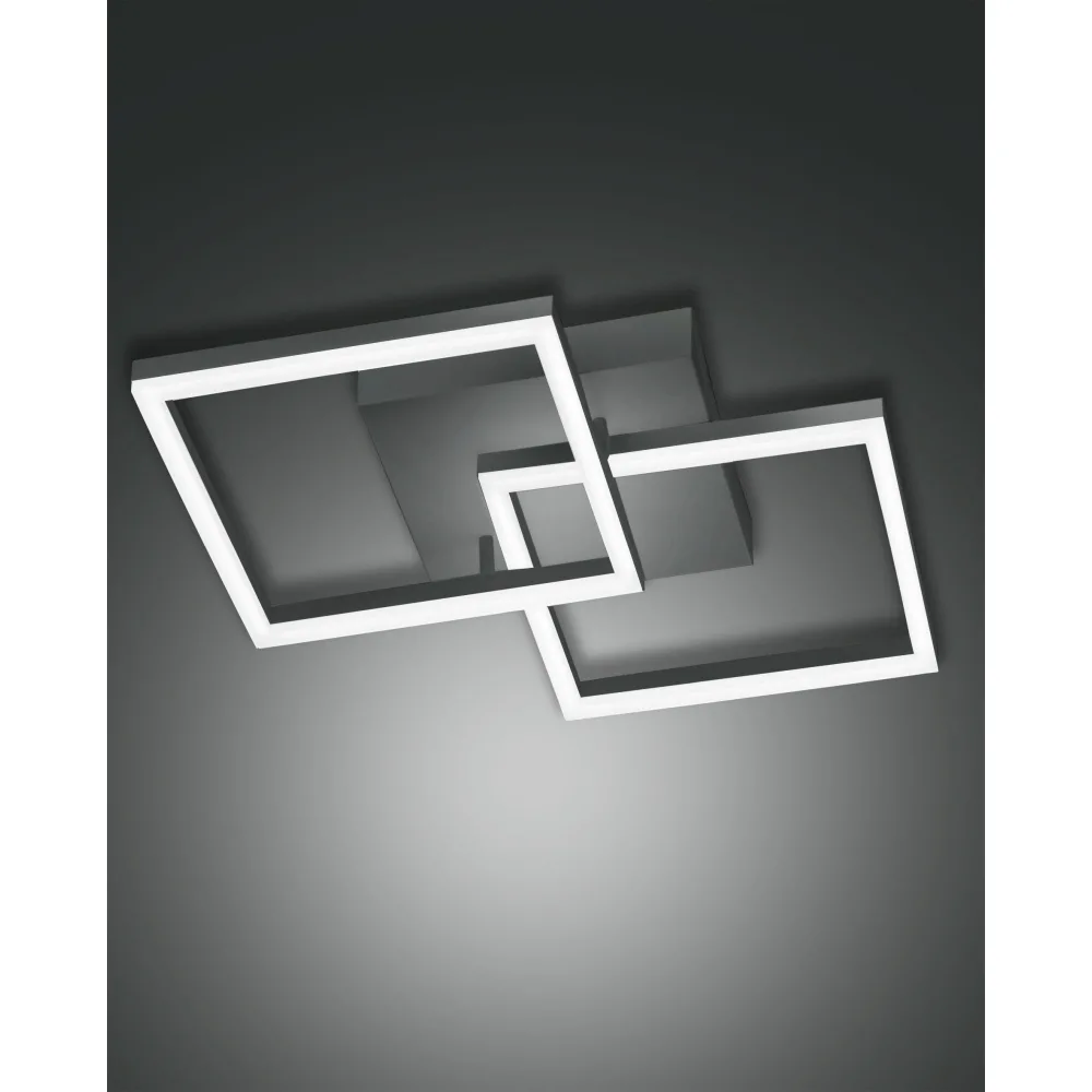 [FAB-3394-22-282] Fabas Luce LED wall luminaire BARD, 1x39W, 3000K, 3510lm, IP20, anthracite