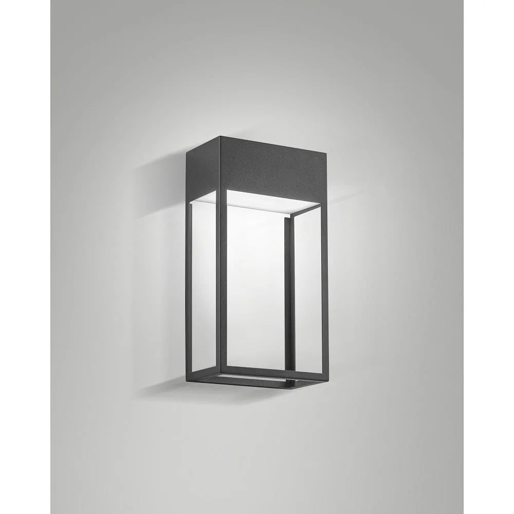 [FAB-6556-21-294] Fabas Luce Außenwandleuchte EDO IP65, dunkelgrau