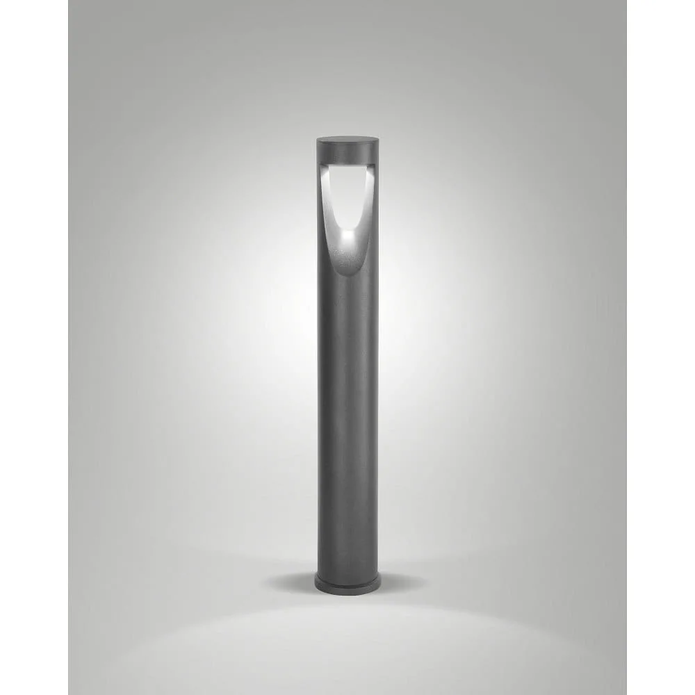 Fabas Luce Wegeleuchte TEO 80 IP65, metallisch, schwarz