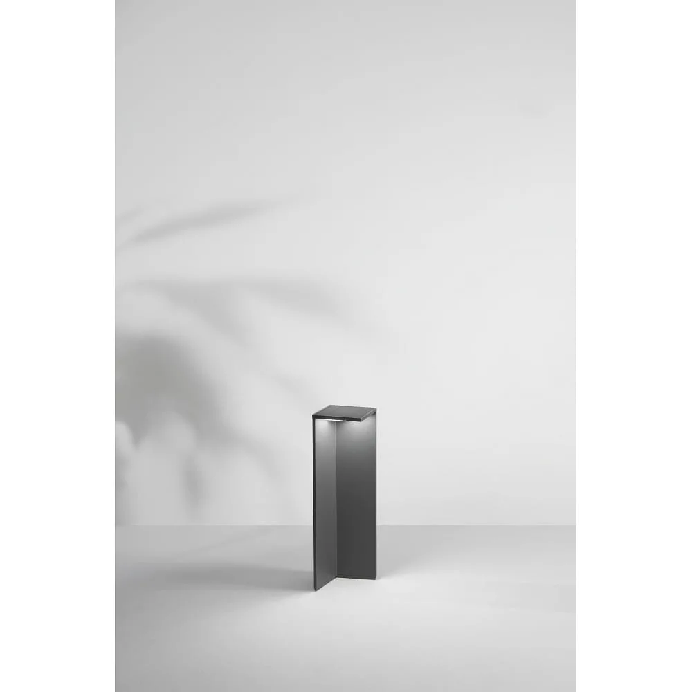 [FAB-6538-10-299] Fabas Luce Paletto da giardino solare FOLD con sensore IP54, grigio scuro