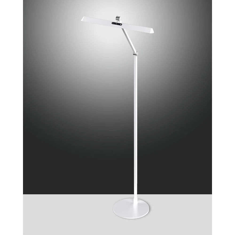 Fabas Luce Floor lamp BEBA CCT Switch, adjustable, with touch dimmer IP20, silver matt dimmable (FAB-3775-11-102)