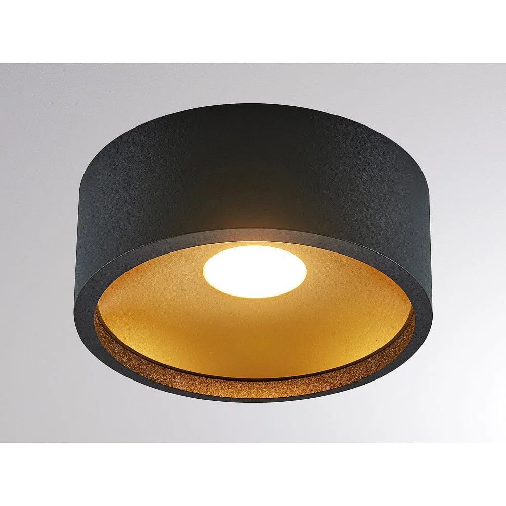 [MOL-472-12270630] Molto Luce Deckenleuchte CARMI IP20, schwarz/gold, 2700 K