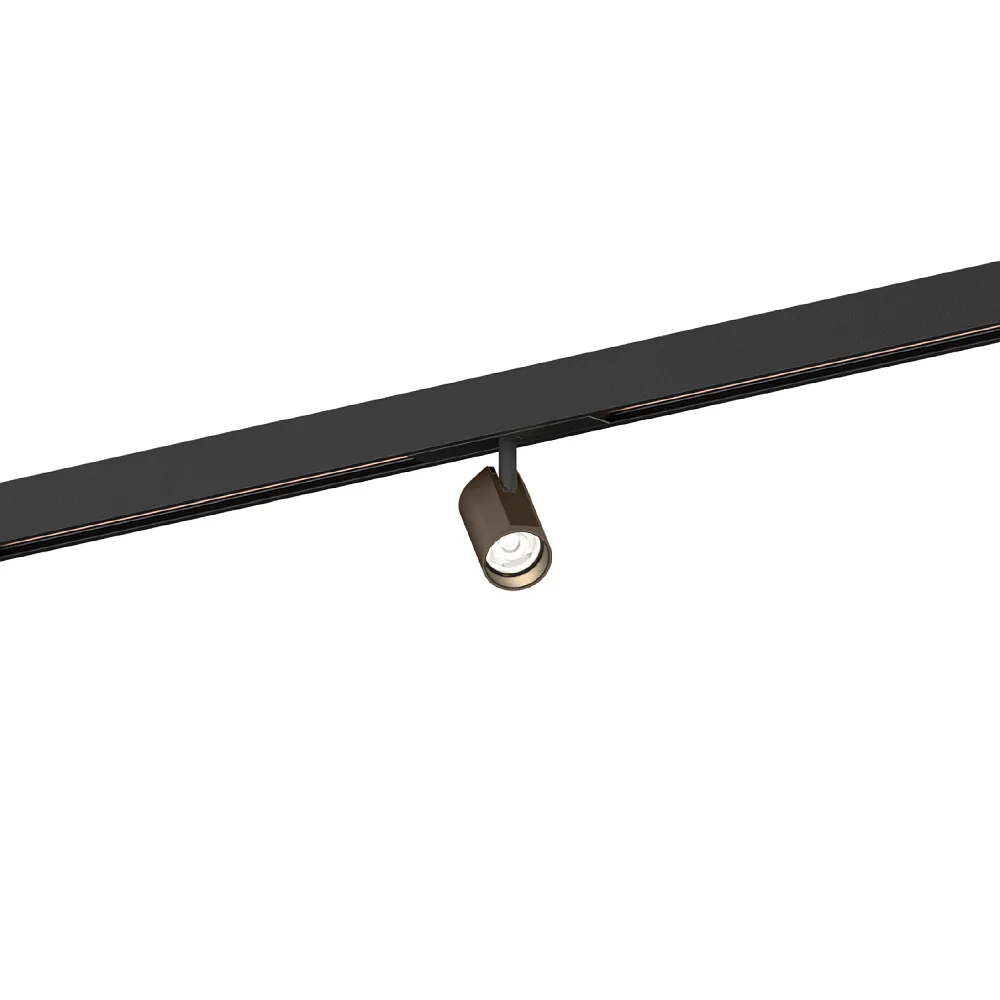 [WEV-166562BQ3] Wever & Ducré Faretto per binario CENO ON STREX 1.0 con adattatore IP20 (bronzo nero opaco, 2700 K, no)