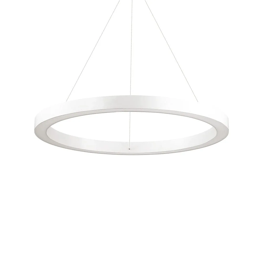 Ideal Lux Lampada a sospensione LED ORACLE ROUND, Ø 70cm, 35W 3000K 2160lm – Bianco