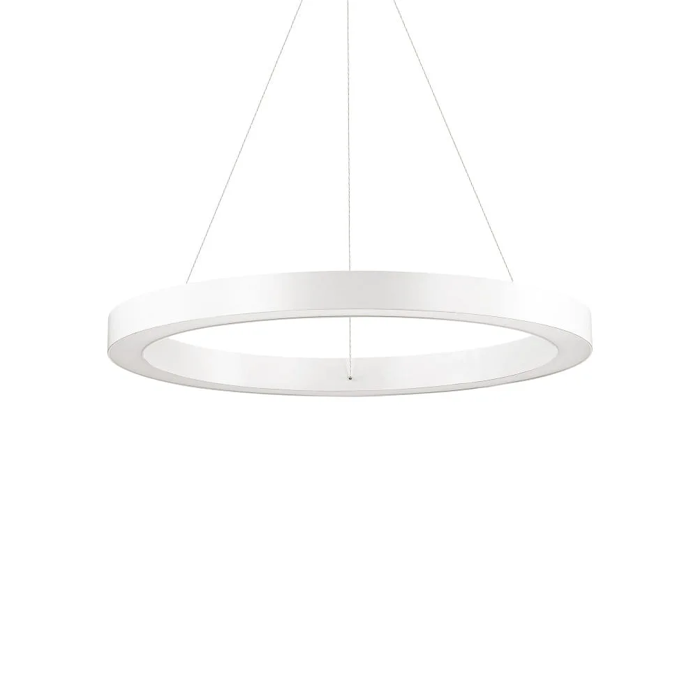 Ideal Lux Suspension LED ORACLE ROUND, Ø 60cm, 33W 3000K 2500lm – blanc