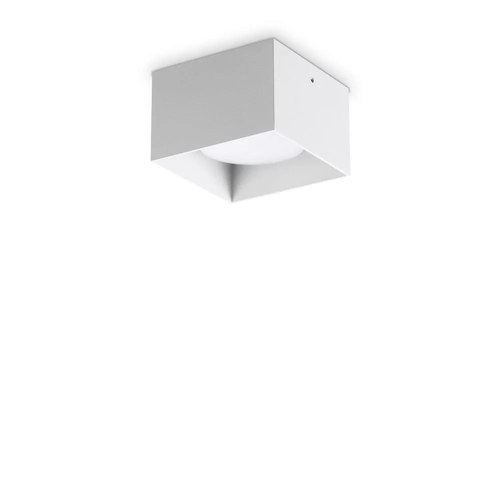 Ideal Lux Plafoniera SPIKE PL1 SQUARE GX53 luce verso il basso, quadrata, fissa GX53 IP20 – bianco
