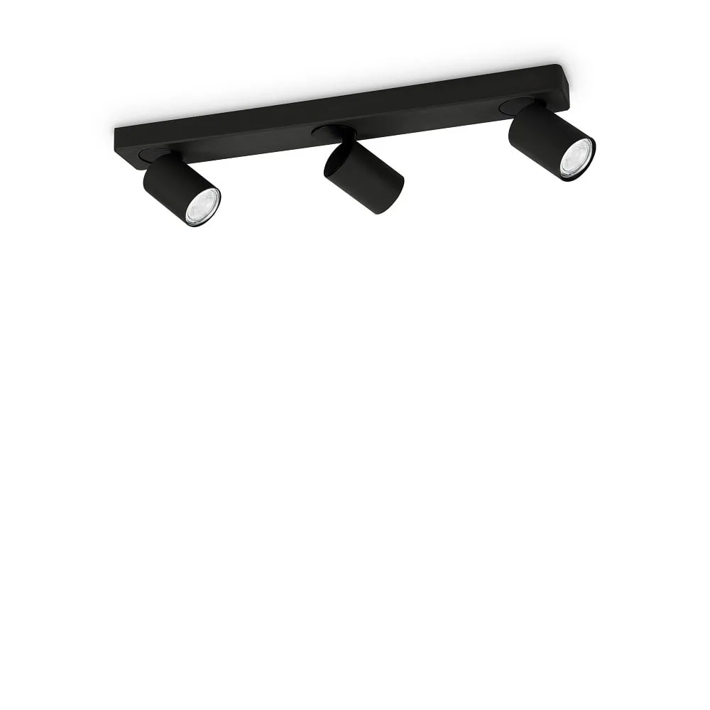 [IDEA-229058] Ideal Lux Applique e plafoniera RUDY, a 3 luci, GU10, orientabile (nero verniciato a polvere)