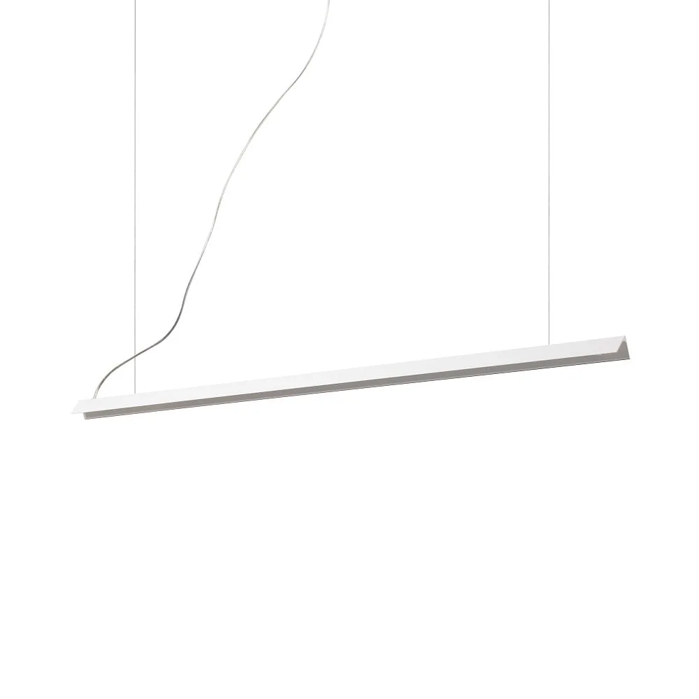 Ideal Lux Lampada a sospensione V-LINE regolabile in altezza IP20 – bianco