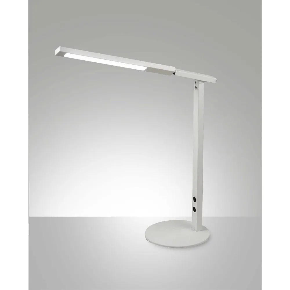 Fabas Luce LED Lampada da tavolo IDEAL, 1x 10W, 2700-5000K, 1000lm, IP20 – bianco