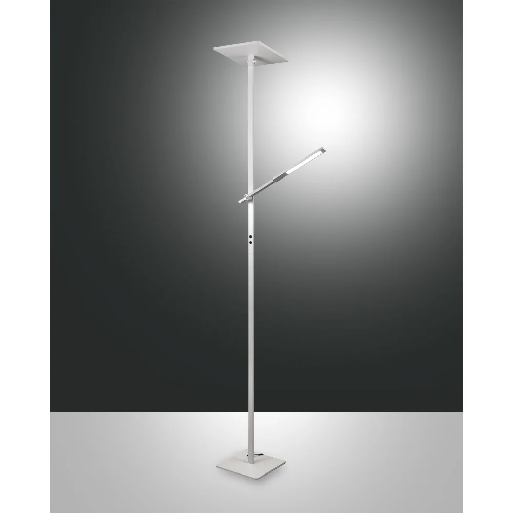 [FAB-3550-10-102] Fabas Luce LED Stehleuchte IDEAL, 40W+8W, 3000K, 300/500lm, IP20 (weiß)