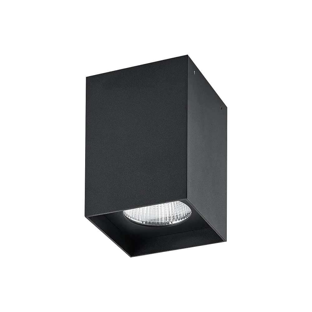 Molto Luce Plafonnier AEON BIG SQUARE IP20, 2700 K – noir mat