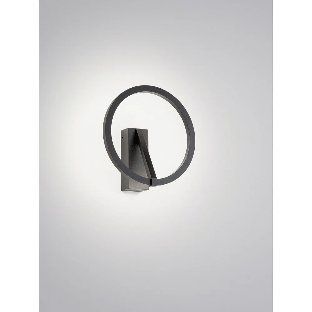 [HEL-8-5090.22] Helestra Applique ELARA a forma di anello IP20 (nero opaco)