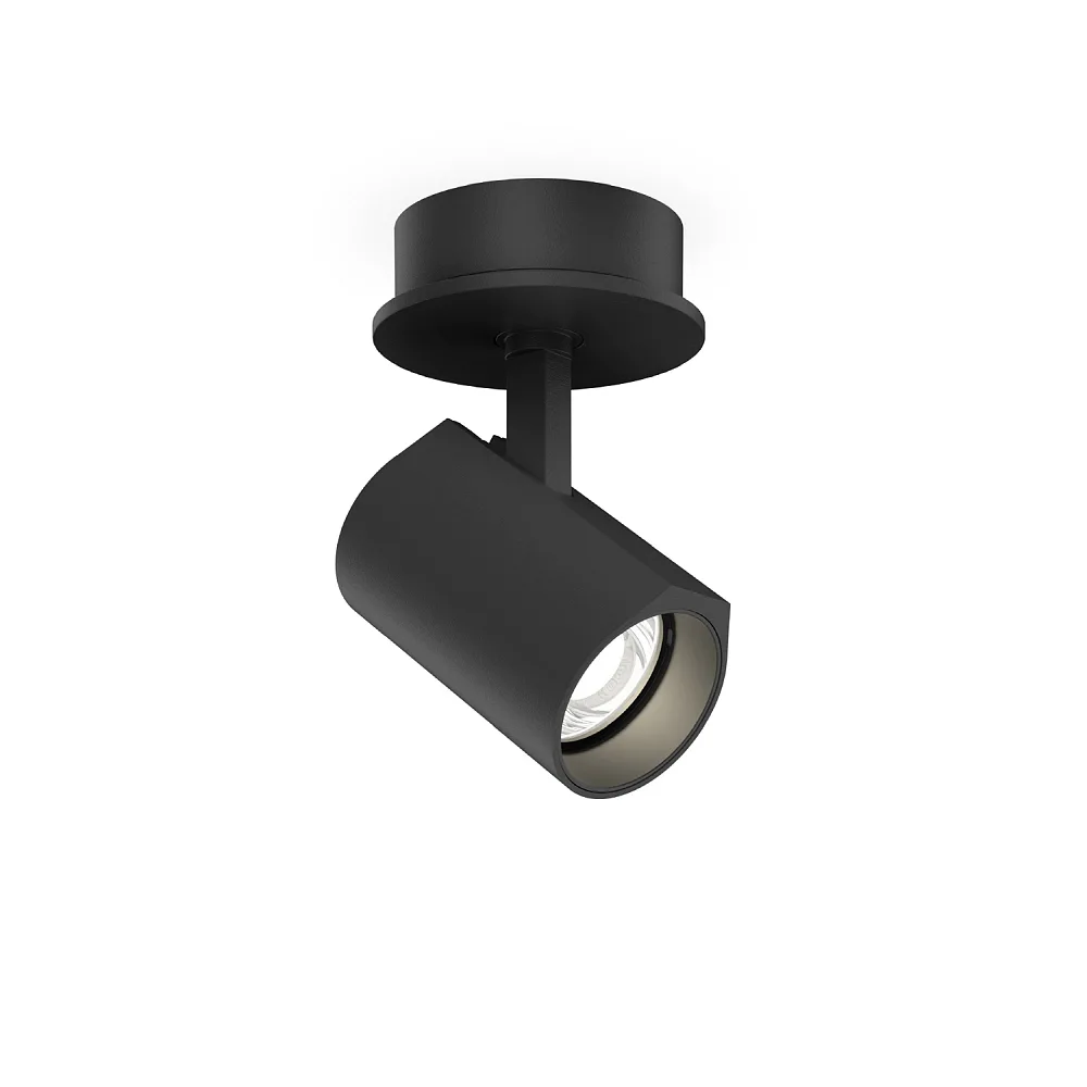 Wever & Ducré Incasso CENO SEMI RECESSED 1.0 IP20 – nero opaco, 2700 K