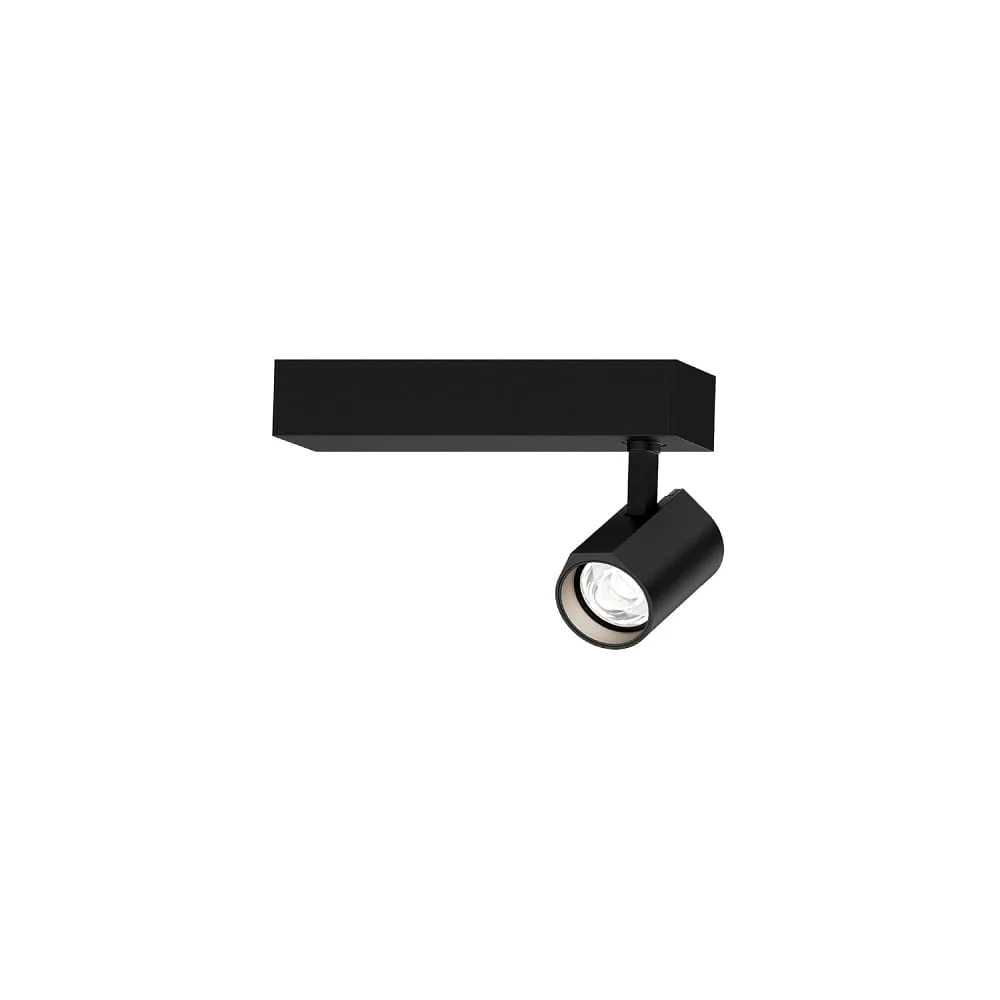 Wever & Ducré Strahler CENO CEILING SURF 1.0 IP20, 3000 K – schwarz matt