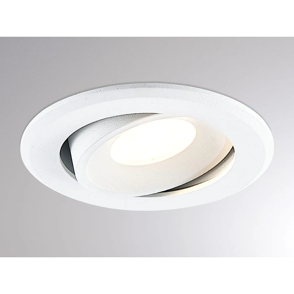 [MOL-222-00130] Molto Luce Einbauleuchte AGON FLAT ROUND IP20, weiß dimmbar 5W 505lm 3000K 55°