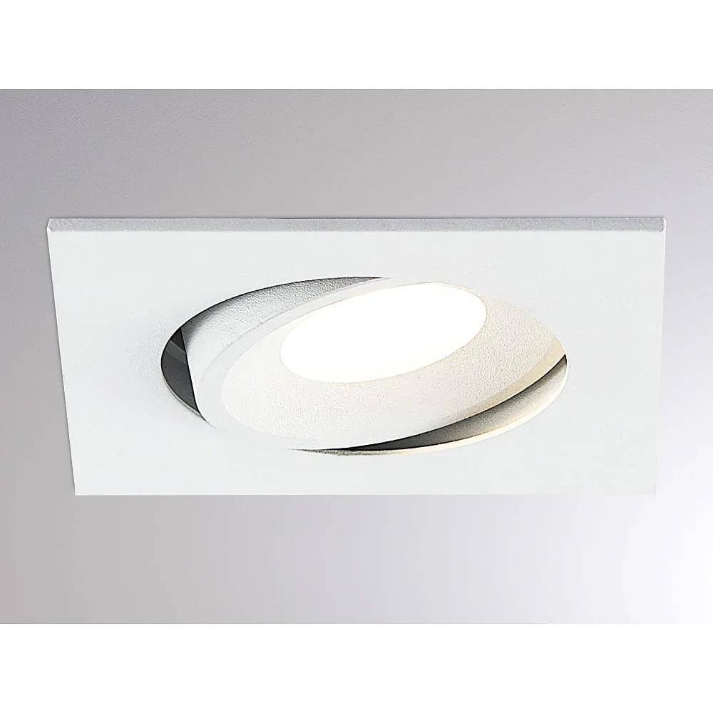 [MOL-222-00132] Molto Luce Encastré AGON FLAT SQUARE IP20, blanc dimmable 5W 440lm 2700K 55°