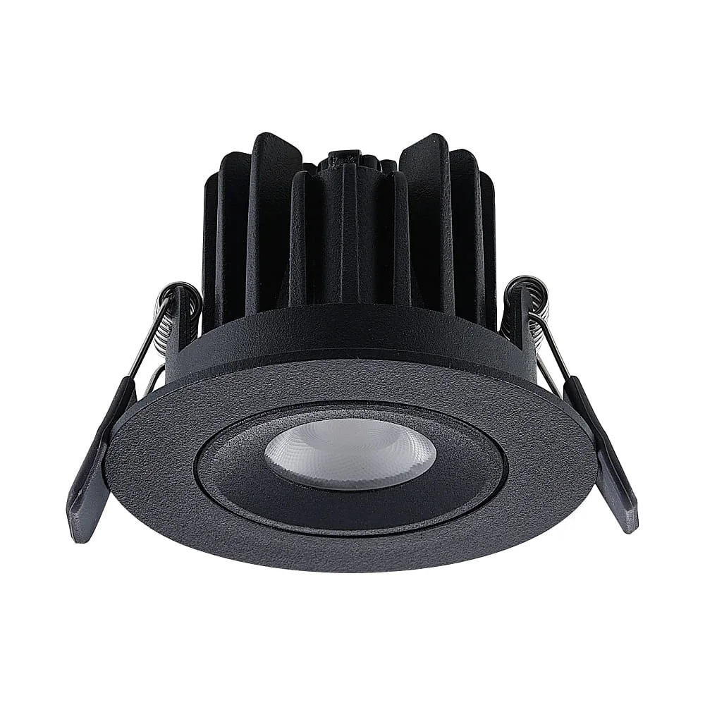 [MOL-222-00137] Molto Luce Einbauleuchte AGON ROUND IP20, schwarz dimmbar 5/9W 415|705lm 2700K 36°