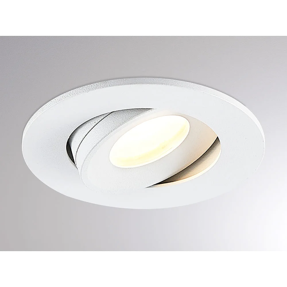 Molto Luce Einbauleuchte AGON ROUND IP20, weiß dimmbar 5/9W 475|830lm 3000K 36°