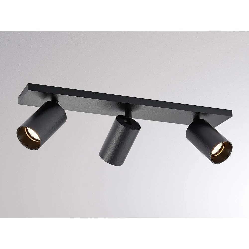 Molto Luce Wand- und Deckenleuchte MISSOR III GU10 IP20, schwarz dimmbar