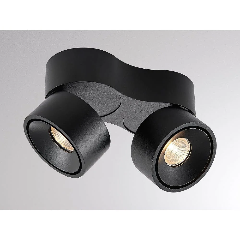 [MOL-222-00035] Molto Luce Wand- und Deckenleuchte MAGIS DOUBLE SD IP20, schwarz dimmbar, 2700 K